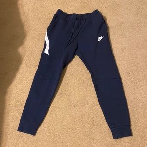 Nike Tech Sweatpants Size Small (Navy/White)